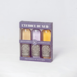 Coffret trio de savons douche de Marseille 100 ml Maquis Corse, Lavande et Huile d'Olive fabriqués en Provence.